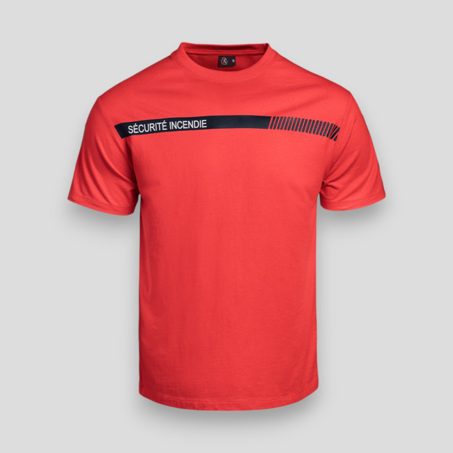 T-shirt Sécurité Incendie Sécu-One - Rouge - A10 Equipment