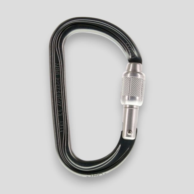 Mousqueton asymétrique léger Am'D à verrouillage Screw-Lock® - Noir - Petzl Mousqueton asymétrique léger Am'D à verrouillage Screw-Lock® - Noir - Petzl