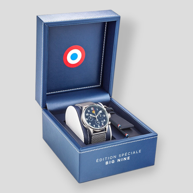 Estuche Reloj edición especial BIG NINE correa de nailon o acero - Patrouille de France