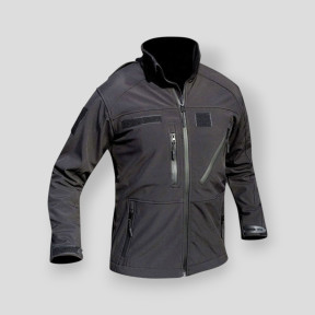 Kurtka Softshell 3 warstwy Czarna -Patrol Equipement