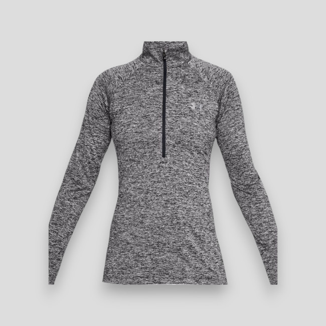Tech com 1/2 Fecho para mulher - Twist - Preto - Under Armour