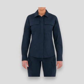 Women's Tactix L/S BDU Shirt Midnight Blue - First Tactical