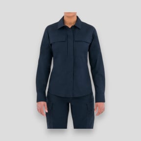 Women's Tactix L/S BDU Shirt Midnight Blue - First Tactical