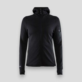 Damen Kapuzenjacke Polartec Schwarz - Craft Tactical