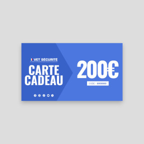 Gift Card 200€ - Vet Sécurité