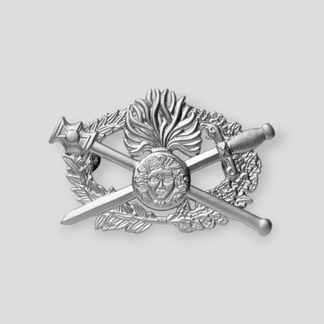 Metalowa odznaka Brevet O.P.J - Srebro