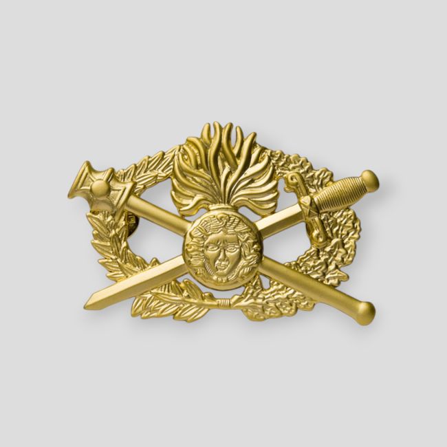 Distintivo in metallo Brevetto O.P.J - Oro