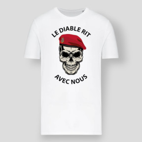 T-Shirt 190g DER TEUFEL LACHT Weiß - Summit Lifestyle