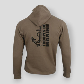 Sweatshirt Marine-Truppen Design Mokka - Summit Lifestyle