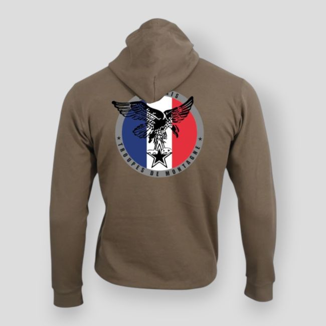 Sweatshirt Bergtroepen Frankrijk Moka - Summit Lifestyle