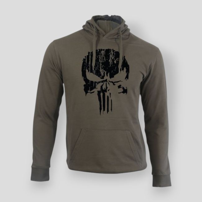 Sudadera Punisher Negro Caqui - Summit Outdoor Lifestyle