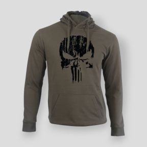 Punisher Schwarz Khaki Sweatshirt - Summit Lifestyle