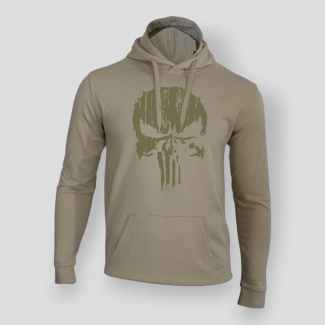Sudadera Punisher Caqui Light Sand - Summit Outdoor Lifestyle