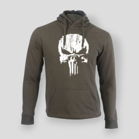 Sweatshirt Punisher Weiß Khaki - Summit Lifestyle