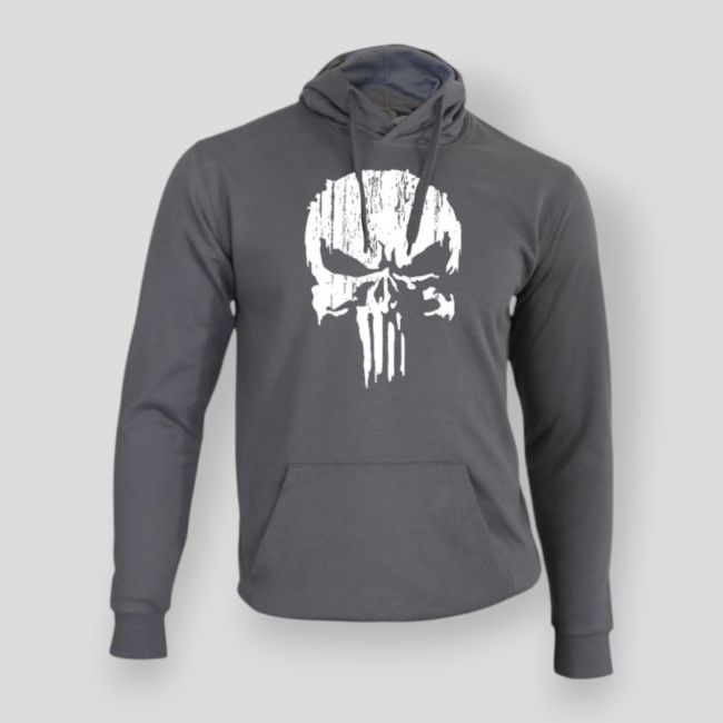 Bluza Punisher Biała Szara - Summit Lifestyle