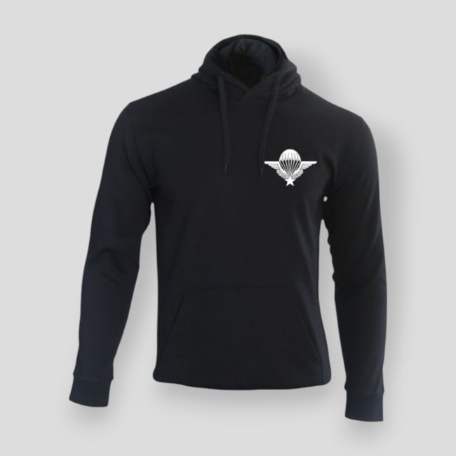 Sweatshirt Parachutist Frankrijk Zwart - Summit Outdoor Lifestyle