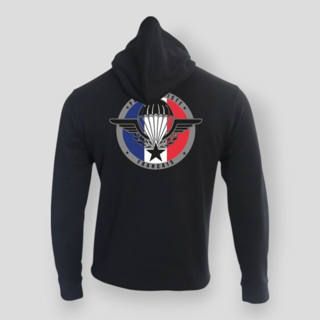 Sudadera Paracaidista Francia Negro - Summit Outdoor Lifestyle