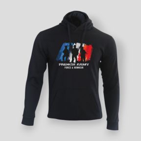 Sweatshirt French Army F&H Schwarz - Summit Outdoor Lifestyle