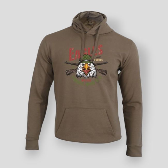 Sudadera Eagle never forget Moka - Summit Outdoor Lifestyle