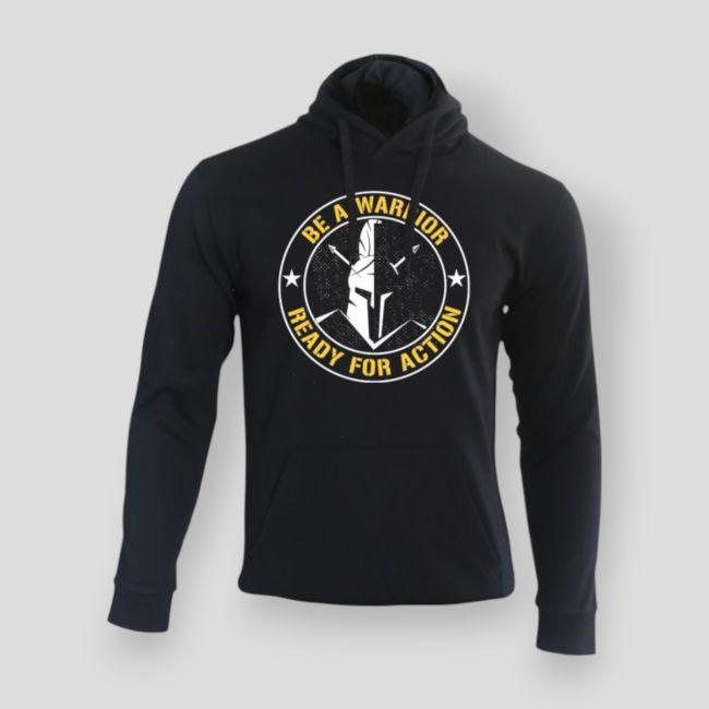 Sudadera Be a warrior Negro - Summit Outdoor Lifestyle