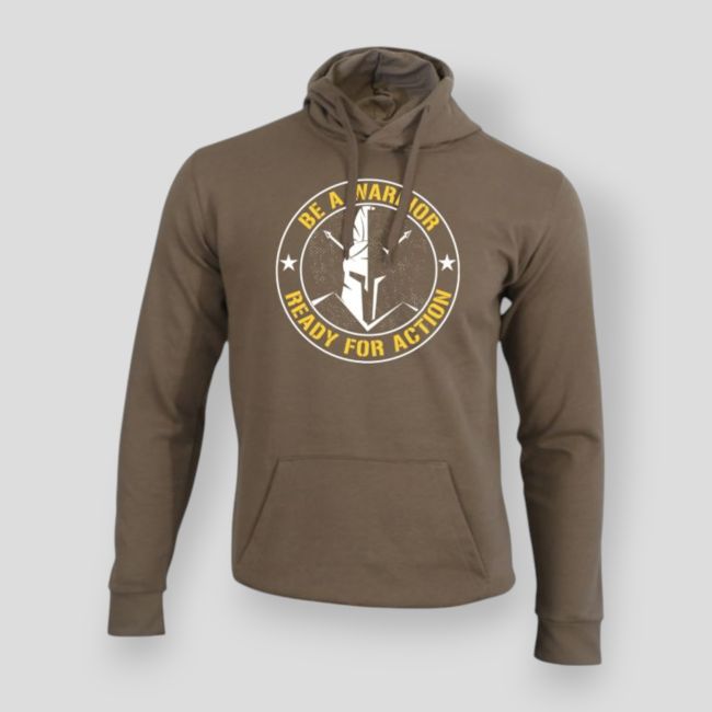 Felpa Be a warrior Moka - Summit Outdoor Lifestyle