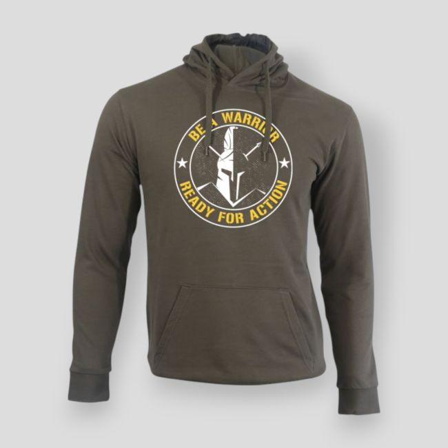 Sweatshirt Be a warrior Khaki - Summit Outdoor Lifestyle