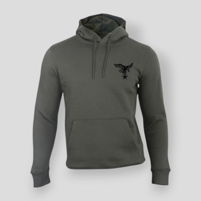 Sweat-shirt 350g Troupes de Montagne France Organic Kakhi - Summit Outdoor Lifestyle