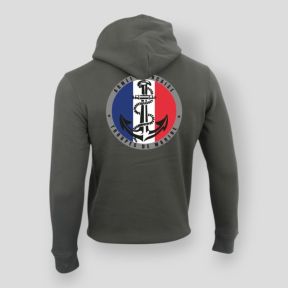 Sweatshirt 350g Marinetruppen Frankreich Organic Khaki - Summit Outdoor Lifestyle