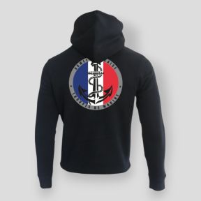 Sudadera 350g Tropas de Marina Francia Negro - Summit Outdoor Lifestyle