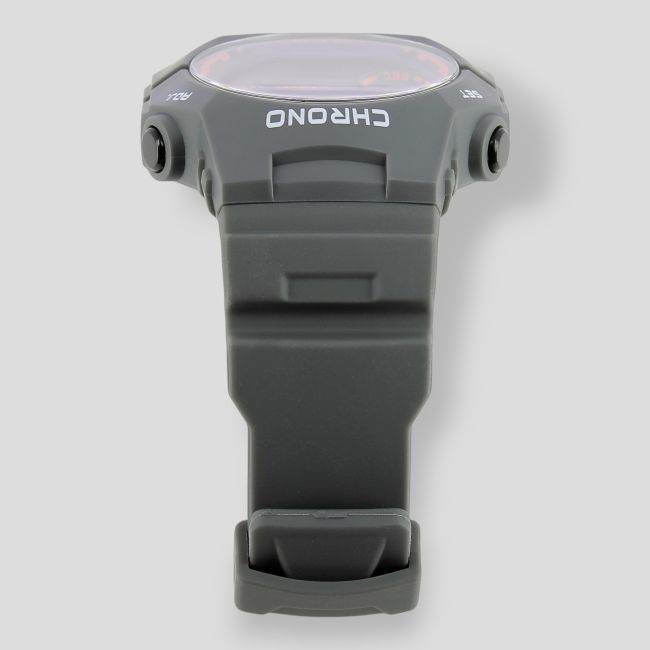 Reloj digital con correa de plástico - Gris Medio - Tekday