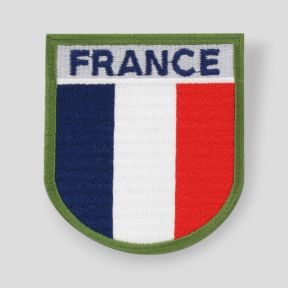 Parche bordado sin velcro Francia - Alta visibilidad