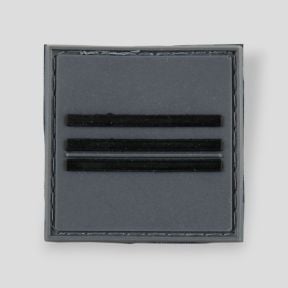 PVC-Rangabzeichen der Stadtpolizei mit niedriger Sichtbarkeit - Hauptbrigadier