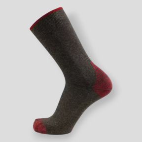 Set di 2 paia di calzini senza spugna Ares nero/rosso+grigio/rosso - LMA