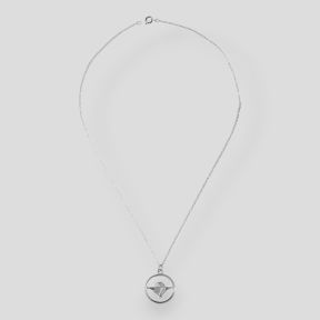Medaglia ciondolo con distintivo Brevetto Paracadutista Argento - Ares