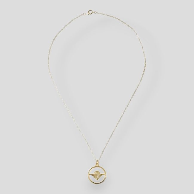 Médaille pendentif avec insigne Brevet Para Or - Ares
