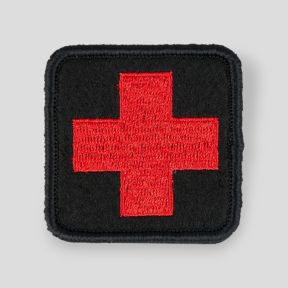 BESTICKTER PATCH ROTES KREUZ HV - Ares