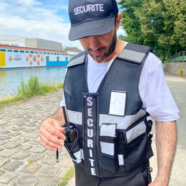 Gilet Thor Mesh Sécurité Privée - Noir - VVS