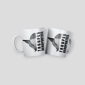 Caneca Tropas Aerotransportadas Design - Branco - Summit Outdoor Lifestyle