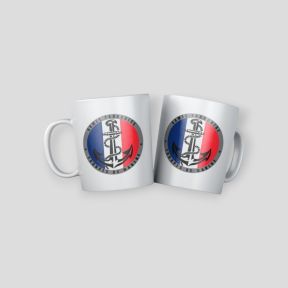 Caneca Tropas da Marinha França - Branca - Summit Outdoor Lifestyle