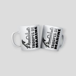 Caneca Tropas da Marinha Design - Branco - Summit Outdoor Lifestyle