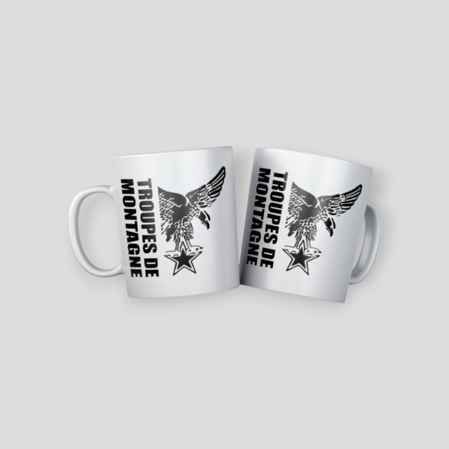 Caneca Troupes de Montagne Design - Branca - Summit Outdoor Lifestyle