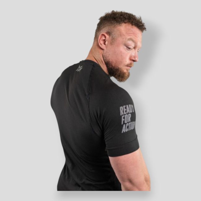 Camiseta FLIGHT Active Line (10°C y +) - Negro - Summit Outdoor