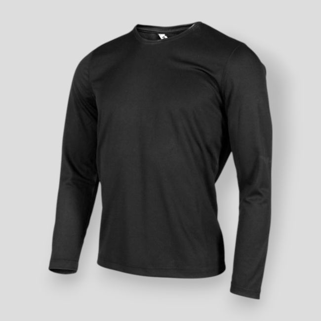T-shirt de manga comprida Easy-Clim Preto - Ares
