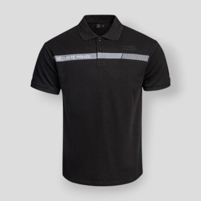 Polo com faixa cinza Segurança Privada Sécu-One - Preto - A10 Equipment
