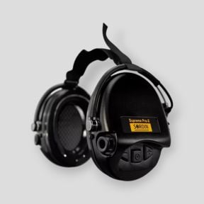 Cuffie antirumore con fascia per il collo in tessuto nero Supreme Pro-X (SNR: 24dB) - Nero - MSA Sordin
