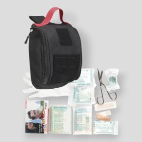 Poche IFAK laser cut noire complète - Miltec