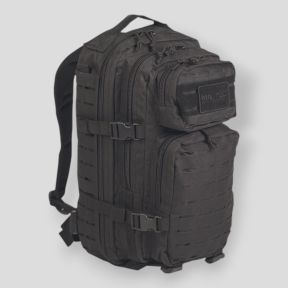 Mochila US ASS. PACK Laser Cut 20L Preta - Miltec