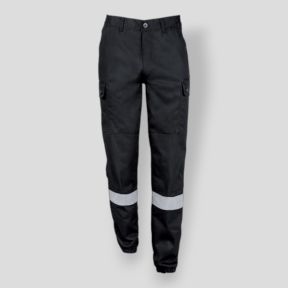Pantaloni di sicurezza con bande retroriflettenti - Nero - CityGuard