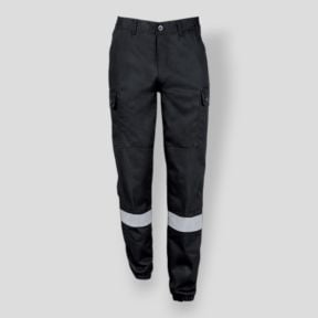 Pantalon de sécurité avec bandes rétro-réfléchissantes - Noir - CityGuard
