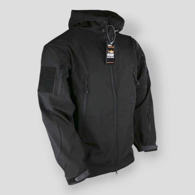 Patriot Softshell Jacket - Black - Kombat Tactical Patriot Softshell Jacket - Black - Kombat Tactical